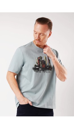 CLE Футболка муж. 562695/11кд_п, т.бирюзовый
