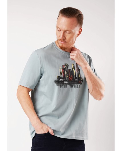 CLE Футболка муж. 562695/11кд_п, т.бирюзовый