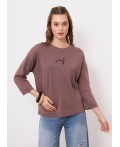 CLE Фуфайка жен. 266704кдт, кофейный