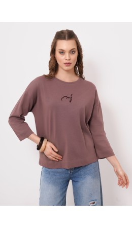 CLE Фуфайка жен. 266704кдт, кофейный