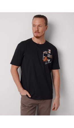 CLE Футболка муж. 560351/15кд 1 maxi(макси)_п, чёрный