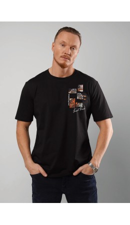 CLE Футболка муж. 560351/15кд 1_п, чёрный