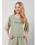 CLE Джемпер дев. 867398зз_п, св.зелёный