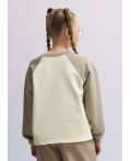 CLE Джемпер дев. 867402/15ан_п, св.коричневый/кофейный