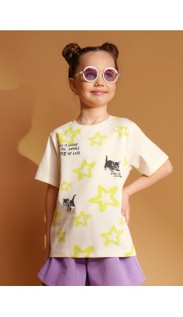 CLE Футболка дев. 867409/15кд_п, молочный