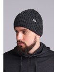 CLE Шапка 433973шв флис, меланж т.серый