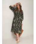 CLE Платье жен. 267217/208ззн, т.коричневый/св.бежевый