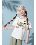 CLE Футболка дев. 867435/17кд_п, молочный