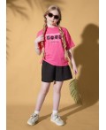 CLE Футболка дев. 867438/17кд_п, т.розовый