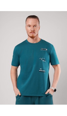 CLE Футболка муж. 562650/19кд_п2, т.зелёный