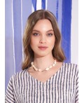 CLE Блузка жен. 263318/213штн, св.розовый/т.синий