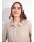 CLE Блузка жен. 267248/216эфн, св.коричневый/молочный