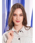 CLE Блузка жен. 267250/213кжн, молочный/чёрный