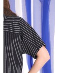 CLE Блузка жен. 267250/213кжн, чёрный/молочный