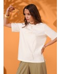 CLE Футболка жен. 267200/212гт, молочный