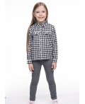 CLE блузка дев.782049/19ппн, молочный/чёрный