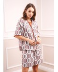 CLE Блузка жен. 263325/214штн, св.бежевый/коричневый