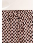 CLE Брюки жен. 263331/215штн, бежевый/т.коричневый