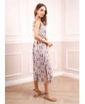 CLE Платье жен. 263327/214штн, св.бежевый/коричневый