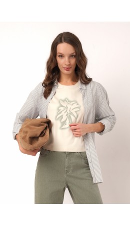 CLE Футболка жен. 266710кк_п, молочный