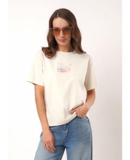 CLE Футболка жен. 267142кк_п, молочный