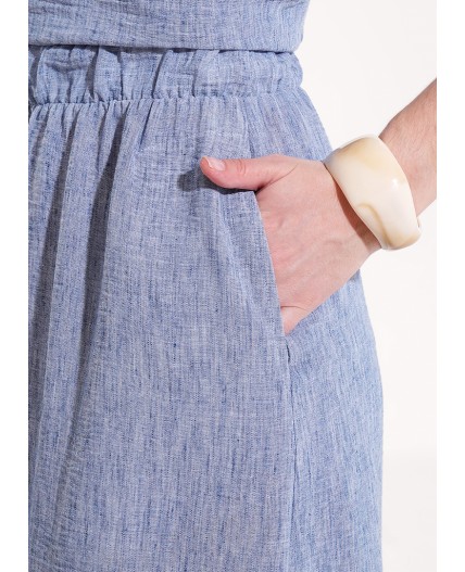 CLE Юбка жен. 263324/217пк, джинсовый