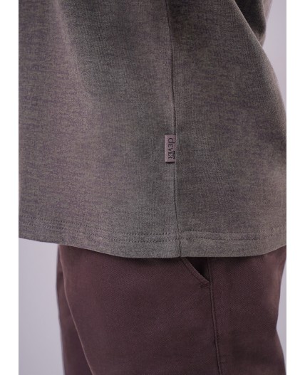 CLE Джемпер муж. 462771/07ктд, хаки/т.коричневый