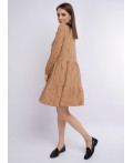 CLE Платье жен. 125992/85вкн, св.коричневый/чёрный
