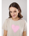 CLE Футболка жен. 256676кк_п, бежевый