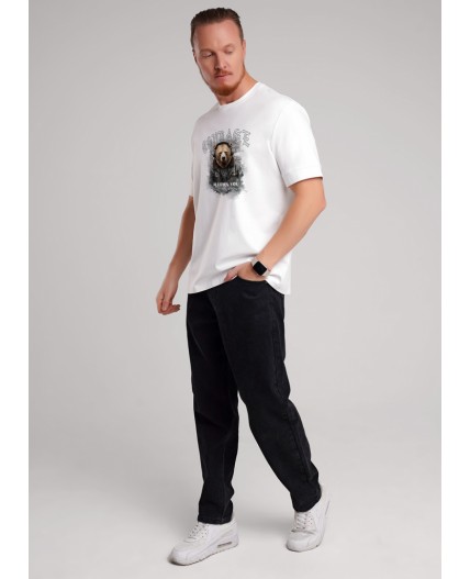 CLE Футболка муж. 452646/21эф maxi(макси)_п, молочный