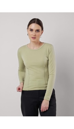 CLE Фуфайка жен. 256767/163рп, св.зелёный/хаки
