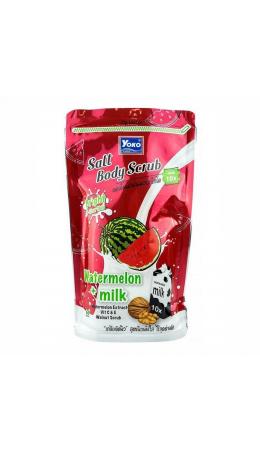 Siam Yoko Солевой скраб для тела c экстрактом арбуза и молочными протеинами / Salt Body Scrub Watermelon + Milk, 350 г