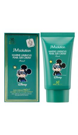 Jmsolution Увлажняющий солнцезащитный крем с жемчугом SPF50+/PA++++ / Marine Luminous Pearl Sun Cream Pearl Disney Mickey, 50 мл