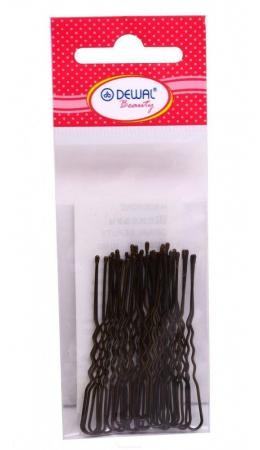 Dewal Beauty Шпильки для волос волна, 60 мм, бронзовый, 24 шт.