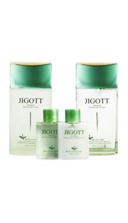Jigott Набор по уходу за мужской кожей / Well-Being Green Tea Homme Skin Care 2 Set, 150 мл*2, 30 мл*2