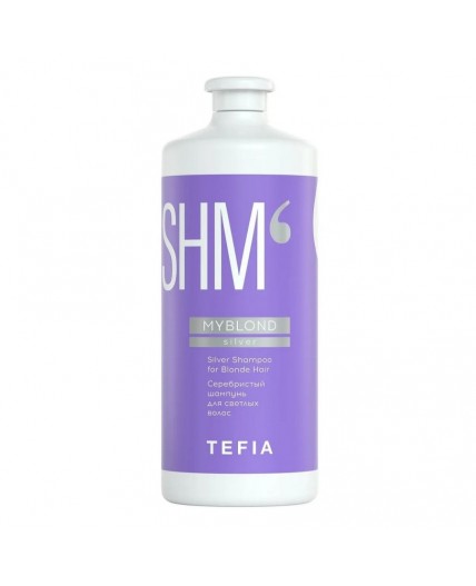 TEFIA Myblond Серебристый шампунь для светлых волос / Silver Shampoo for Blonde Hair, 1000 мл