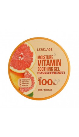 Lebelage Увлажняющий гель с грейпфрутом / Moisture Vitamin 100% Soothing Gel, 300 мл