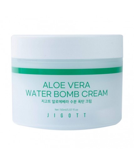 Jigott Крем для лица улажняющий с экстрактом алоэ вера / Aloe Vera Water Bomb Cream, 150 мл