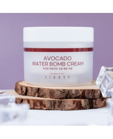 Jigott Крем для лица увлажняющий с экстрактом авокадо / Avocado Water Bomb Cream, 150 мл