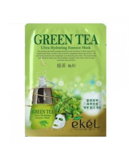 Ekel Маска тканевая с экстрактом зеленого чая, 25 мл