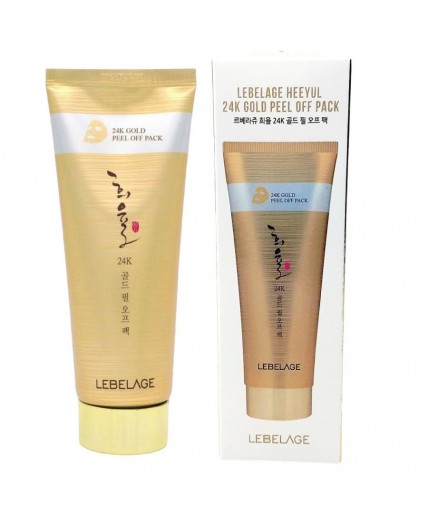 Lebelage Маска-пленка для лица с экстрактом золота / Heeyul 24K Gold Peel Off Pack, 150 мл