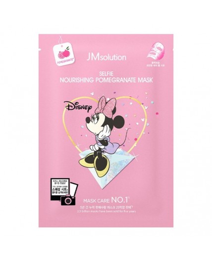 JMSolution Маска тканевая с экстрактом граната / Disney Collection Selfie Nourishing Pomegranate Mask, 30 мл