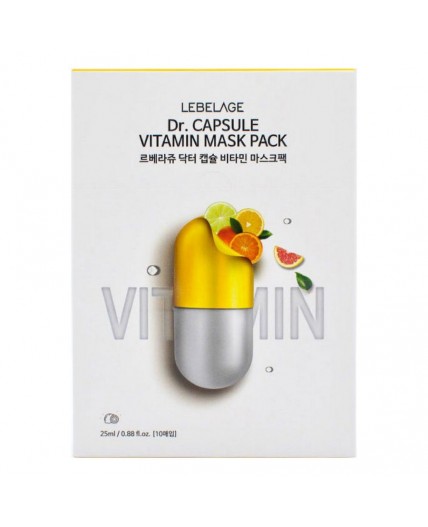 Lebelage Тканевая маска с витаминами / Dr. Capsule Vitamin Mask Pack, 25 мл