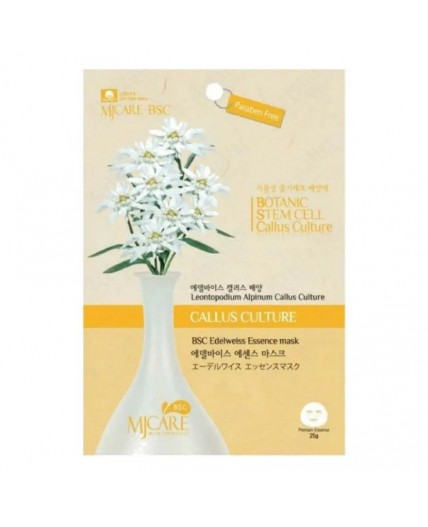 MIJIN Маска тканевая с экстрактом эдельвейса / MJ Care BSC Edelweiss Essence Mask, 25 г