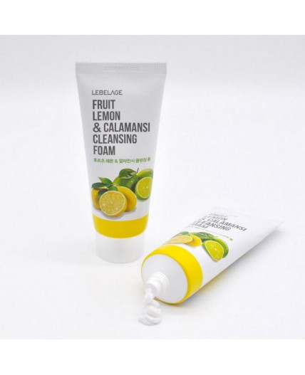 Lebelage Очищающая пенка с лимоном и экстрактом каламанси / Fruit Lemon & Calamansi Cleansing Foam, 100 мл