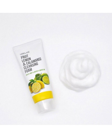 Lebelage Очищающая пенка с лимоном и экстрактом каламанси / Fruit Lemon & Calamansi Cleansing Foam, 100 мл