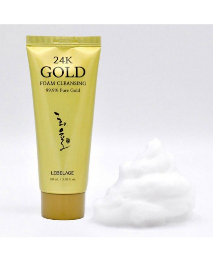 Lebelage Пенка для умывания с 24-каратным золотом / 24k Gold Foam Cleansing, 100 мл