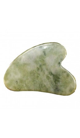 Nail Art Скребок Гуаша нефритовый сердце, 8 см, зелёный