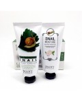 Jigott Набор кремов для рук и ног с экстрактом слизи улитки / Real Moisture Snail Hand & Foot Set, 100 мл x 2