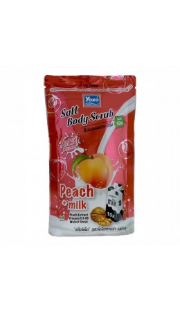 Siam Yoko Солевой скраб для тела c экстрактом персика и молочными протеинами / Salt Body Scrub Peach + Milk, 350 г